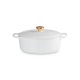 Cocotte Oval 27cm Blanco con Pomo Dorado - Signature - Le Creuset LE CREUSET LC21178270101441