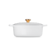 Cocotte Oval 27cm Blanco con Pomo Dorado - Signature - Le Creuset LE CREUSET LC21178270101441