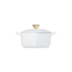 Tacho Cocotte Coração 20cm Branco com Pega Dourado - L'Amour - Le Creuset LE CREUSET LC21401200101454