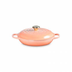 Caçarola Baixa 26cm Peche com Botão Dourado - Signature - Le Creuset LE CREUSET LC21180264234450