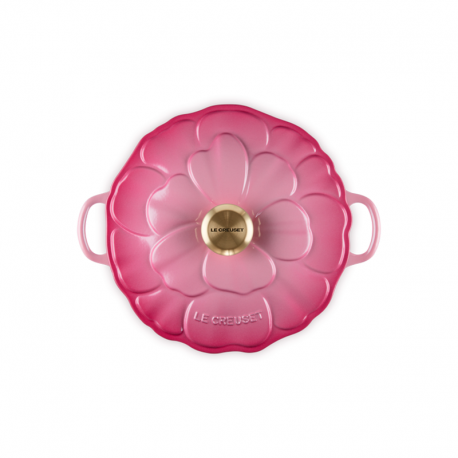 Petal Shallow Casserole 26cm Berry Gold Knob - Signature - Le Creuset LE CREUSET LC21964264394450