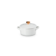 Petite Casserole White with Gold Heart Knob - L'Amour - Le Creuset LE CREUSET LC81901100100303