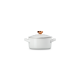 Petite Casserole White with Gold Heart Knob - L'Amour - Le Creuset LE CREUSET LC81901100100303