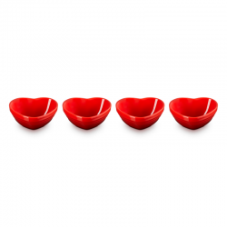 Set of 4 Mini Heart Bowls Cerise - L'Amour - Le Creuset LE CREUSET LC89341900600008