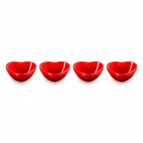 Set of 4 Mini Heart Bowls Cerise - L'Amour - Le Creuset LE CREUSET LC89341900600008