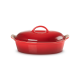 Travessa Oval com Tampa 36cm Cerise - Heritage - Le Creuset LE CREUSET LC91001404060000