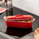Terrina Retangular com Prensa 32cm - Heritage Cerise - Le Creuset LE CREUSET LC91008428064000