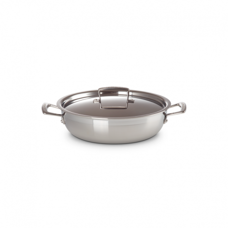 Shallow Casserole with Lid 26cm - Classic Steel - Le Creuset LE CREUSET LC96202826001000