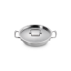 Shallow Casserole with Lid 24cm - Classic Steel - Le Creuset LE CREUSET LC96203924001000