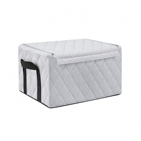 Storage Box with Lid Rhombus Light Grey - Storagebox M - Reisenthel REISENTHEL RTLFS7060