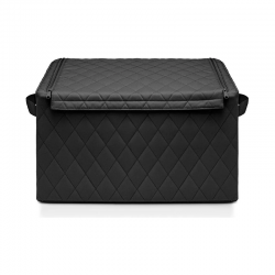 Storage Box with Lid Rhombus Black - Storagebox L - Reisenthel