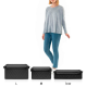Caixa de Arrumação Baixa com Tampa Preto - Storagebox Low - Reisenthel REISENTHEL RTLFV7059