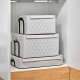 Caixa de Arrumação Baixa com Tampa Cinza Claro - Storagebox Low - Reisenthel REISENTHEL RTLFV7060