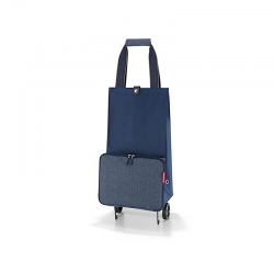 Foldable Shopping Trolley Herringbone Dark Blue - Foldabletrolley - Reisenthel