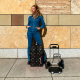 Shopping Trolley with Roll-Top Bag Dots - Citycruiser Black - Reisenthel REISENTHEL RTLMJ7009