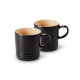 Stoneware Set of 2 Mugs 350ml Satin Black - Le Creuset LE CREUSET LC79111350000000