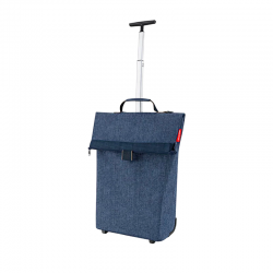 Shopping Trolley M Herringbone Dark Blue - Reisenthel
