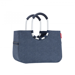 Bolsa para Compras L Herringbone Azul Escuro - Loopshopper - Reisenthel