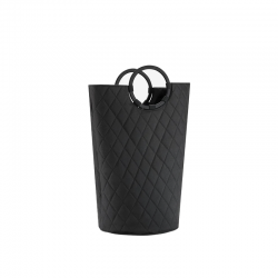 Cesto de Lavandaria com Pegas M Preto Losangulos - Loophome Negro - Reisenthel REISENTHEL RTLVS7071