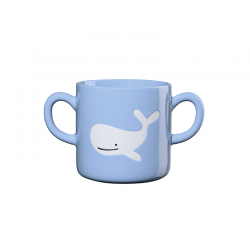 Kids Mug with Two Handles Whale 250ml - Buddies Blue - Asa Selection