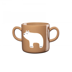 Kids Mug with Two Handles Bear 250ml - Buddies Brown - Asa Selection