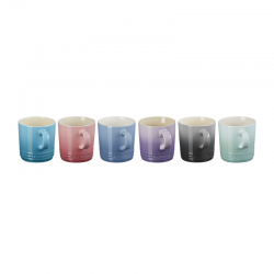 Juego de 6 Tazas Rainbow 350ml Teal, Sage, Chambray, Bluebell Purple, Rosa Quartz Y Flint - Le Creuset LE CREUSET LC791143521...