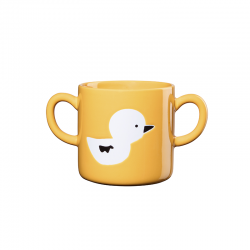 Kids Mug with Two Handles Duck 250ml - Buddies Yellow - Asa Selection