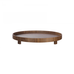 Bandeja com Pé Ø40cm Nogueira - Wood Black - Asa Selection ASA SELECTION ASA53960970