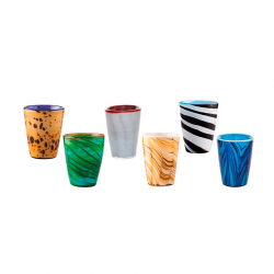 Set of 6 Tumbler Glass Mix3 - Mares - Italesse