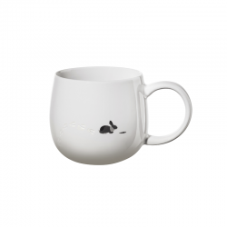 Caneca Coelho 400ml - Magu Footprints Branco - Asa Selection ASA SELECTION ASA22063338
