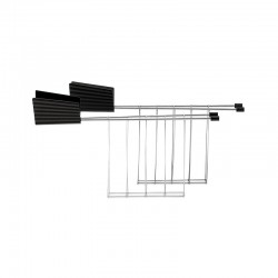 Juego 2 Pinzas para Tostadora Negro - Plissé - Alessi