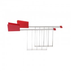 Juego 2 Pinzas para Tostadora Rojo - Plissé - Alessi