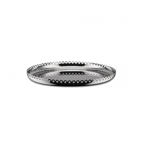 Round Tray 35cm Silver - Edges - Alessi ALESSI ALESITM09
