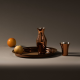 Tray Copper - Kuru Kuru - Alessi ALESSI ALESITM14CU