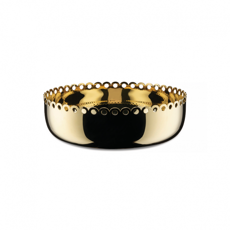 Round Basket 21cm Brass - Edges Gold - Alessi ALESSI ALESITM07/21BR