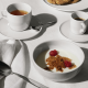 Set of 4 Latte Cups with Saucer - Itsumo White - Alessi ALESSI ALESNF07/76S