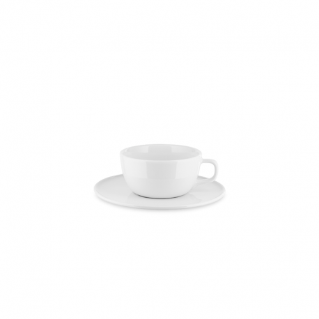 Set of 4 Tea Cup with Saucer - Itsumo White - Alessi ALESSI ALESNF07/78S