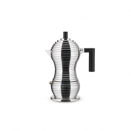 Cafetera para Café Exprés Inducción 150ml - Pulcina Negro - Alessi ALESSI ALESMDL02/3BFM