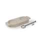 Ceramic Tray for Two Mills Ecru - Linea White - Peugeot Saveurs PEUGEOT SAVEURS PG44510