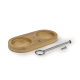 Bamboo Tray for Two Mills with Handle Natural - Linea - Peugeot Saveurs PEUGEOT SAVEURS PG44558