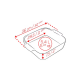 Square Baking Dish Green 36cm - Appolia - Peugeot Saveurs PEUGEOT SAVEURS PG62118