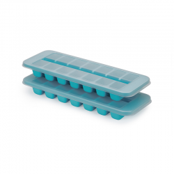 Conjunto de 2 Moldes para Gelo com Tampa Azul - Flow Easy - Joseph Joseph