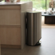 Caixote de Lixo com Pedal 30L Inox - Arc Preto - Joseph Joseph JOSEPH JOSEPH JJ30150