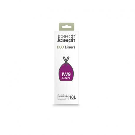 Bolsas de Basura Recicladas 10L (x20) Gris - IW9 - Joseph Joseph JOSEPH JOSEPH JJ30153