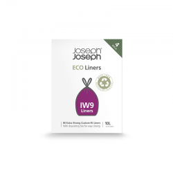 Bolsas de Basura Recicladas 10L (x80) Gris - IW9 - Joseph Joseph JOSEPH JOSEPH JJ30154