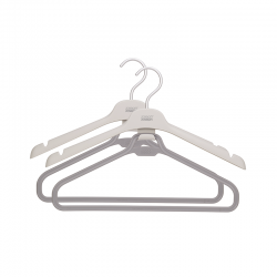 Set of 2 Long Garment Hangers - Orderly Ecru - Joseph Joseph