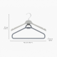Set of 2 Long Garment Hangers - Orderly Ecru - Joseph Joseph JOSEPH JOSEPH JJ55018