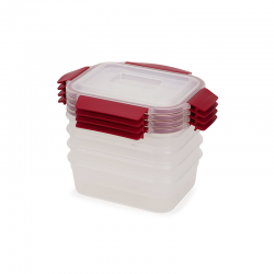 4-Piece Red 1,1L Food Container Set - Nest Lock - Joseph Joseph JOSEPH JOSEPH JJ1000011