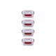 Juego 4 Recipientes Rectangulares Rojo 1,1L - Nest Lock - Joseph Joseph JOSEPH JOSEPH JJ1000011