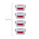 4-Piece Red 1,1L Food Container Set - Nest Lock - Joseph Joseph JOSEPH JOSEPH JJ1000011